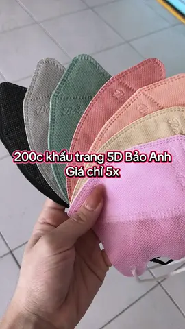200c khẩu trang 5D 3 lớp giá chỉ 5x #xuhuong #xh #khautrang #khautrang5d #huyenmoon12 