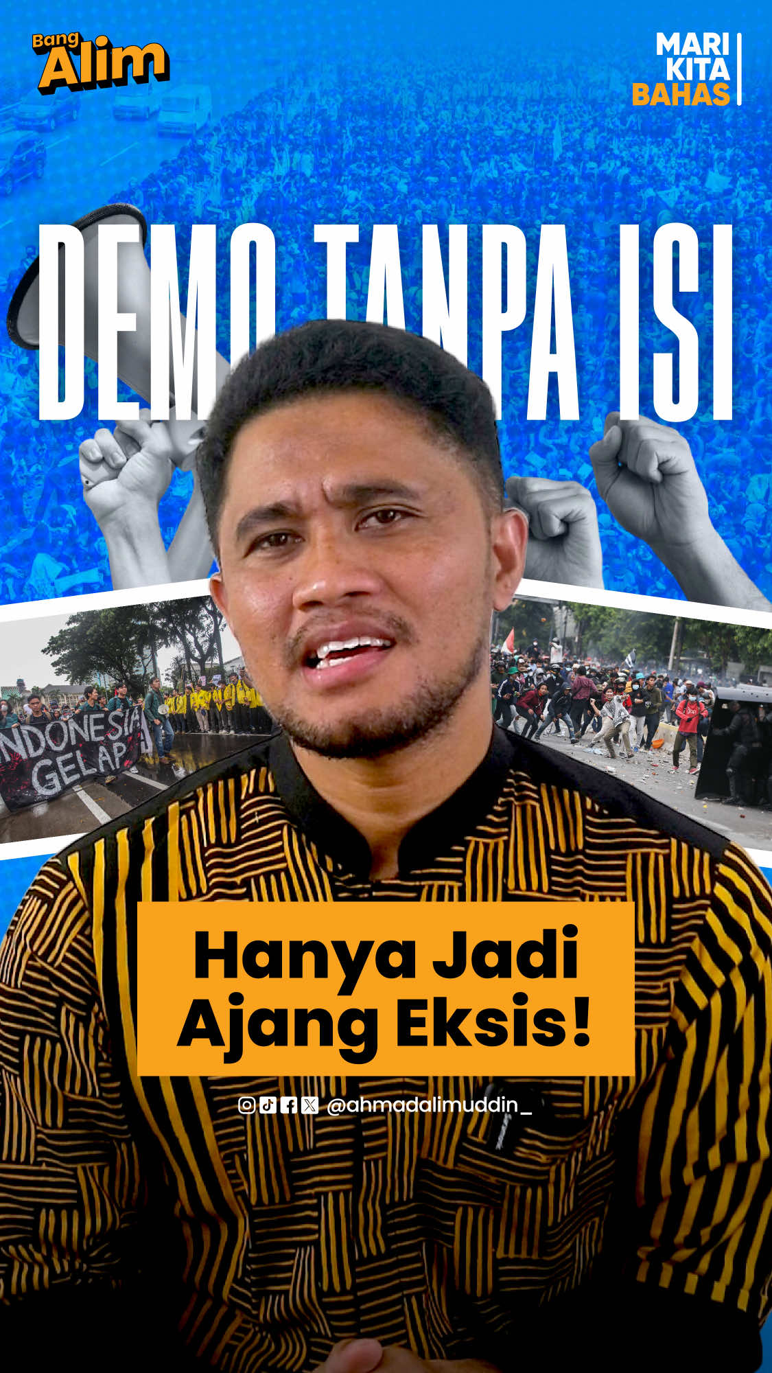 Demo sekarang jadi ajang eksis? Berikan pendapatmu! #fyp #marikitabahas #demo #eksis 