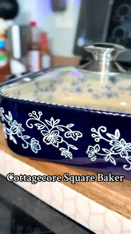 I’m in love with the floral lace collection from the Temp-tations line from @QVC, Inc. It just feels like home! The intricate hand carving on the inside pairs so beautifully with the hand painted detail on the inside of the dish. This one comes in four different colors. Can’t wait to use this one! #casserole #bakeware #kitchenware #cottagecore #cottagecoreaesthetic 
