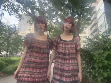 最近の双子コーデです👯‍♂️🐬🏝 My recent twin outfit.#twins #ASP #双子 #自然界隈