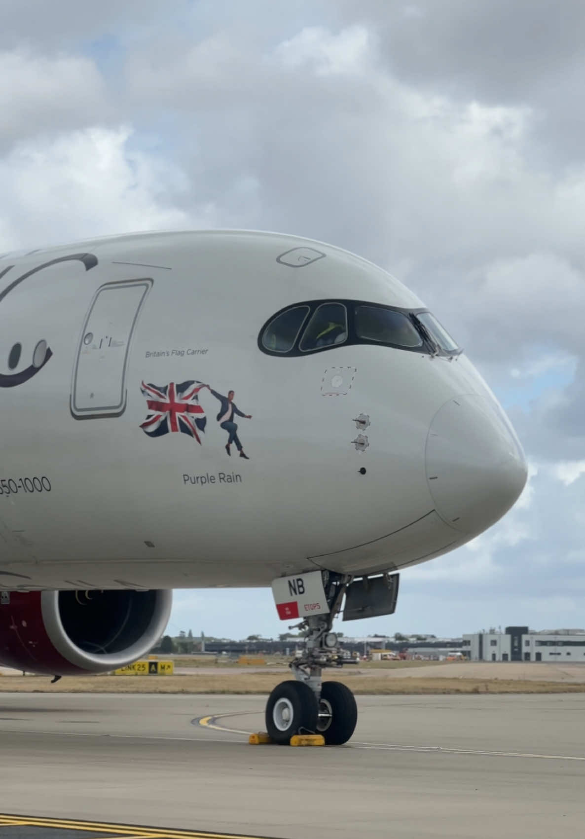 G-VRNB - A350-1000 - Purple Rain  High power engine run  #aviation #airbus #avgeek #a350 #fyp #planespotting #aircraft #pilot #aviationlovers #heathrow 