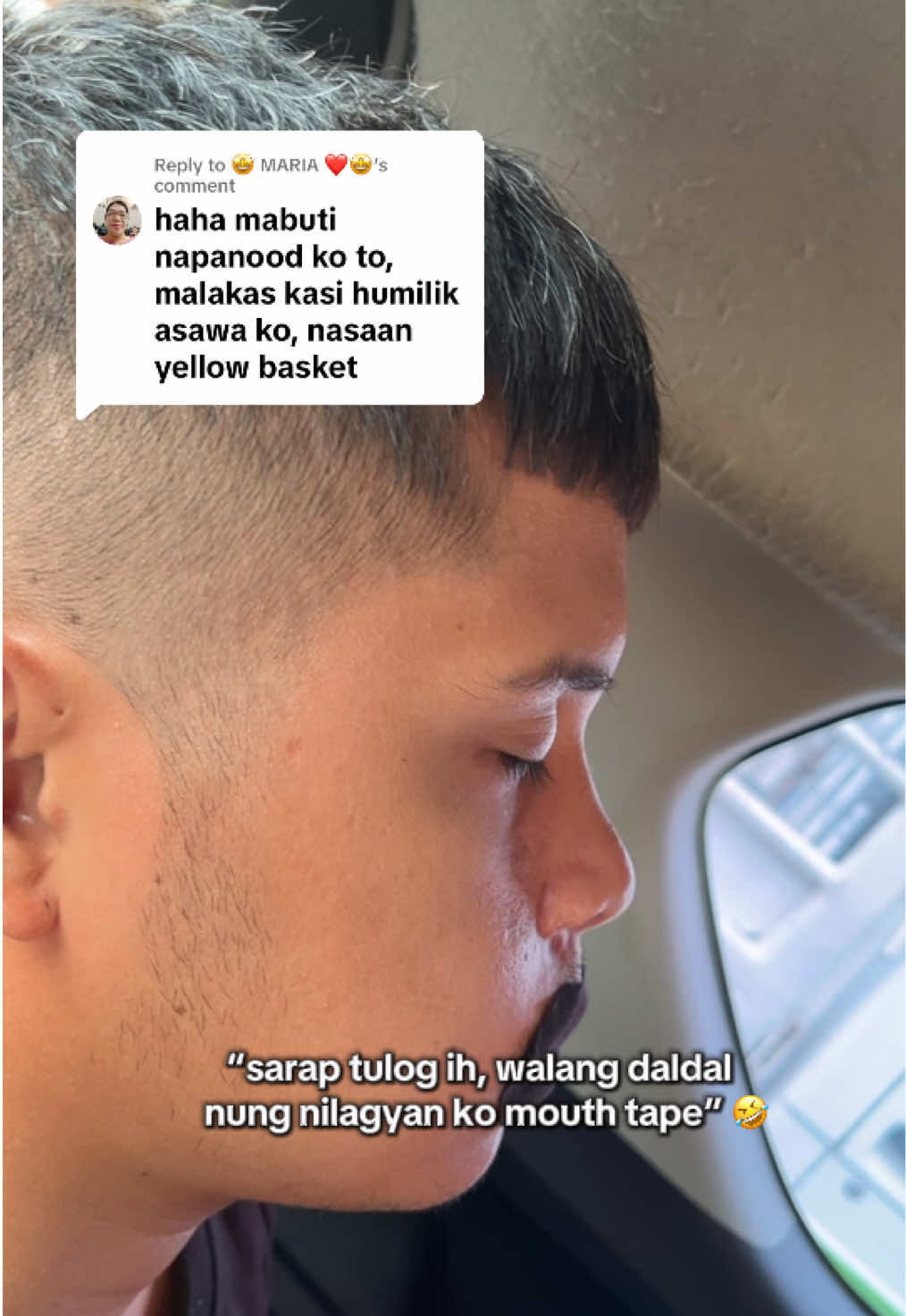 Replying to @🤩 MARIA ❤️🤩 no more nganga sa bus and sa car haha  #mouthtape #antisnoring #mouthtapeforsleep 