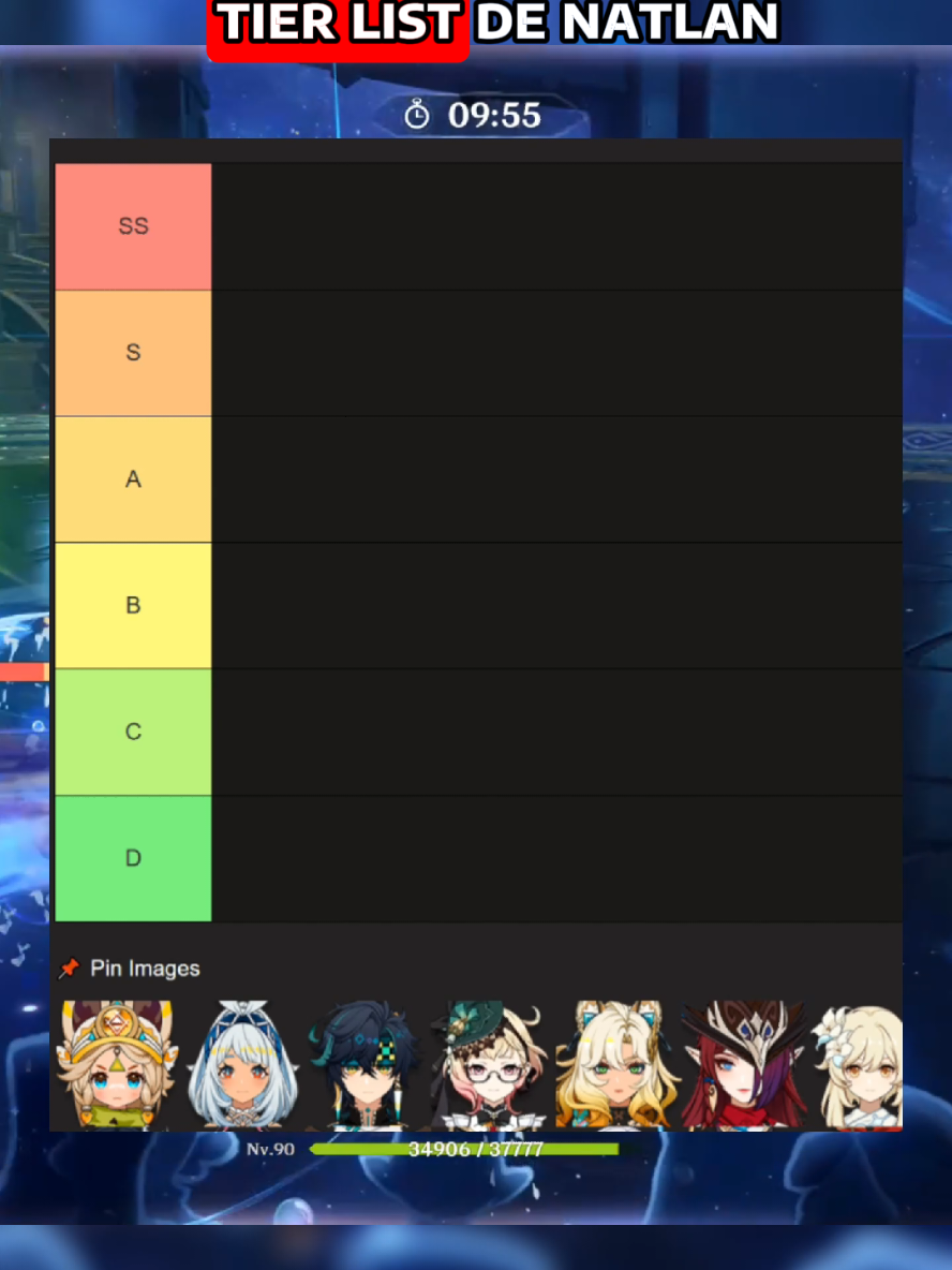 TIER LIST DE NATLAN #genshin #natlan #mavuika 