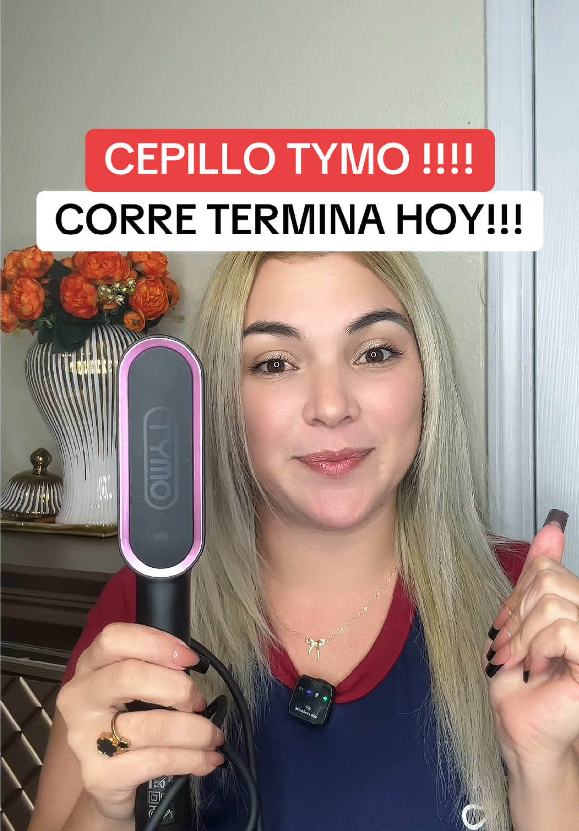 Cepillo tymo Beauty para alisar el cabello *DISCLAIMER  precio mostrado es el vigente al momento de la grabación y puede cambiar  Las promociones pueden tener restricciones o disponibilidad limitada *#tymohairstraightener #tymobeauty #tymohairstraighteningcomb #cepilloalisador #tiktokshopcreatorpicks 