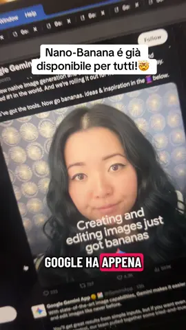 Nano-banana é il nuovo modello rilasciato da Google per effettuare editing di Immagini con l’intelligenza artificiale! #google #intelligenzaartificiale #genai 
