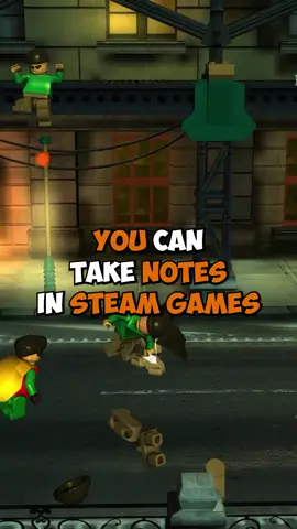 take NOTES in STEAM GAMES #steam #valve #pcgaming 