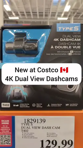 New 4K Dual View Dash cams at Costco 🇨🇦! Spotted at Costco Markham East and most locations while supplies last. Any reviews on these? #CostcoFinds #CostcoCanada #Costcoclearance #Costcoexclusive #costcocanada 