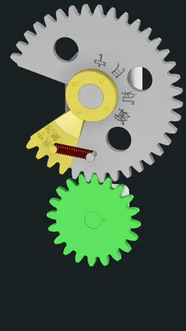 Gear intermittent/Beautiful Mechanical Principles animation #Mechanism 