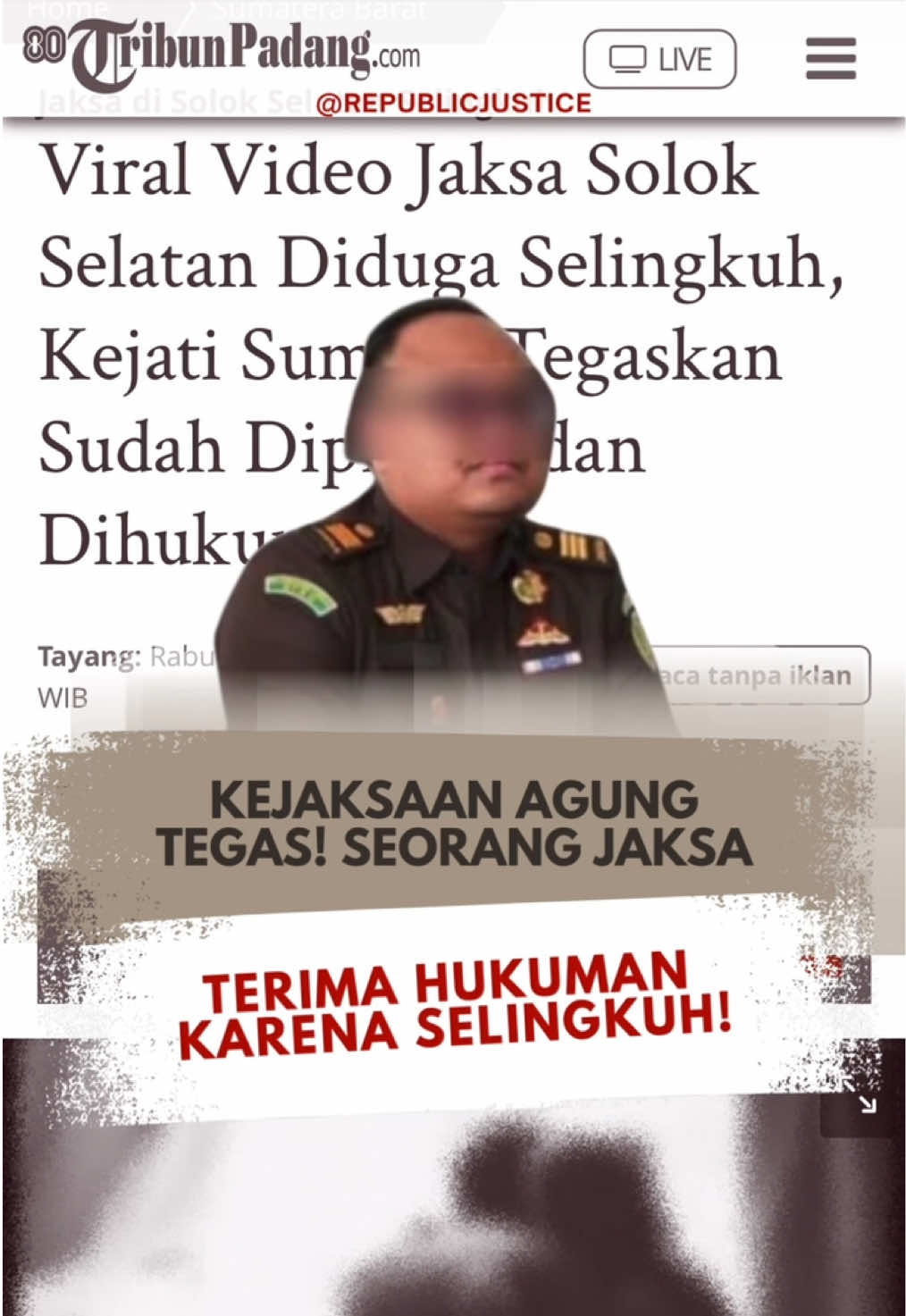 Jaksa viral sudah diadili! #reformasipengadilan #hukumhumanisberkeadilan #jaksaselingkuhdiproses #jaksaagung #kejaksaan 