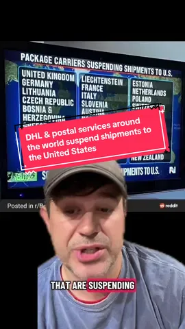 DHL and postal services around the world suspend shipments into the United States #DHL #postalservice #shipment #tariffs #makeamericagreatagain 