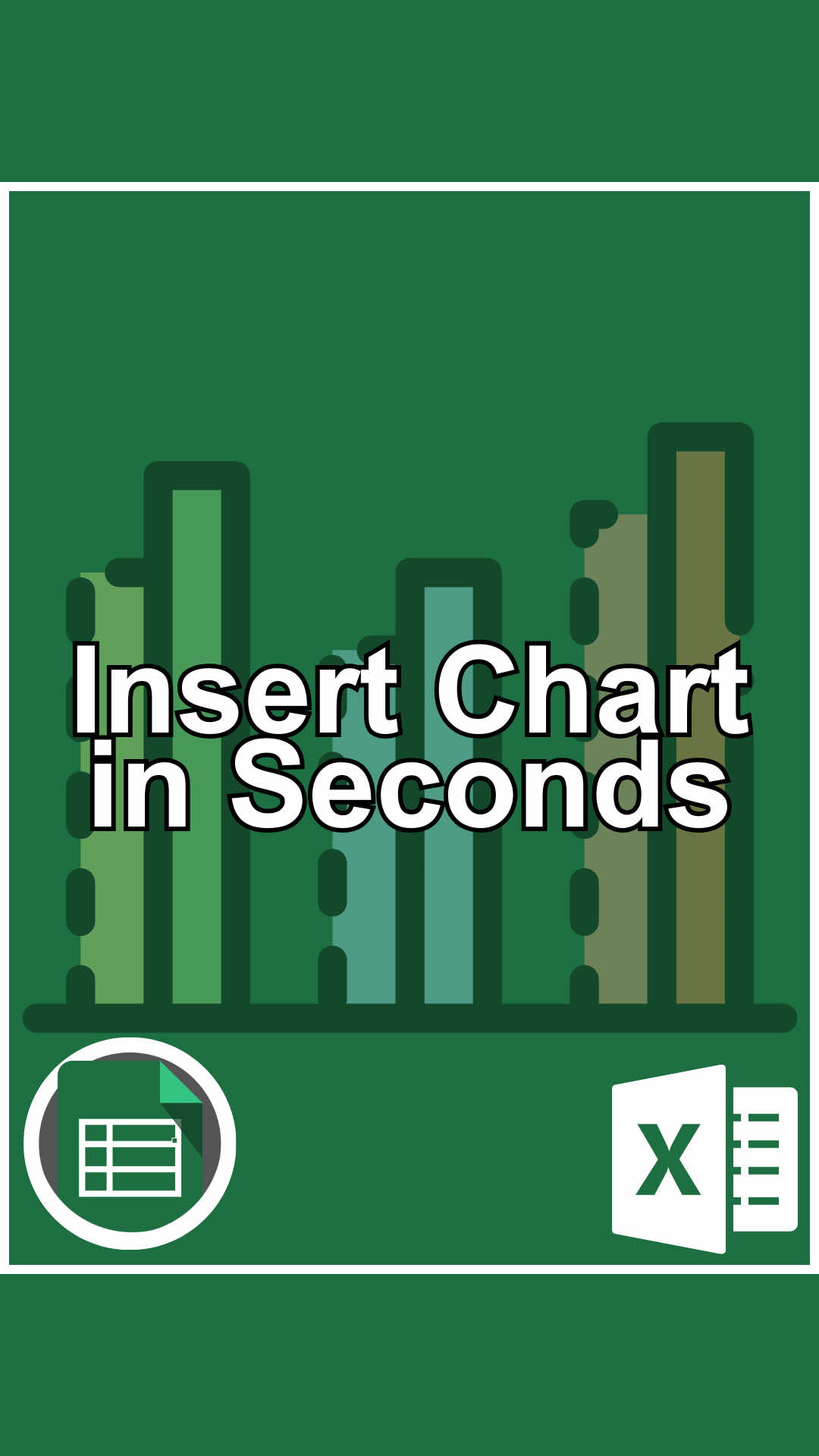 Insert Chart in Excel in Seconds #cheatsheets #excel #exceltips #googlesheets #spreadsheet 