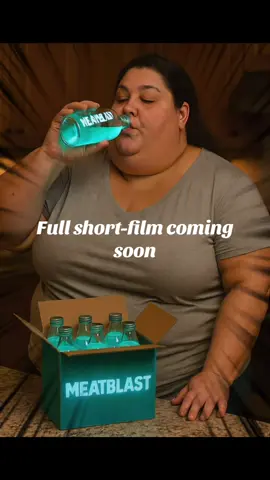 She’s drinks MEATBLAST and goes from fat to massively muscular. Fully AI animated and narrated short film coming soon. Link in bio. #transfomation #femalemuscle #girlswithmuscles #beforeandafter #musclemommy 
