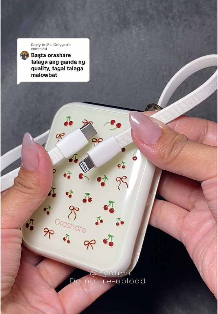Replying to @Ms. Onlyyou  Worth it to buy talaga mii!!! #orasharepowerbank #powerbank #mini #orashareph #fyp #fypシ #foryoupage #foryou 