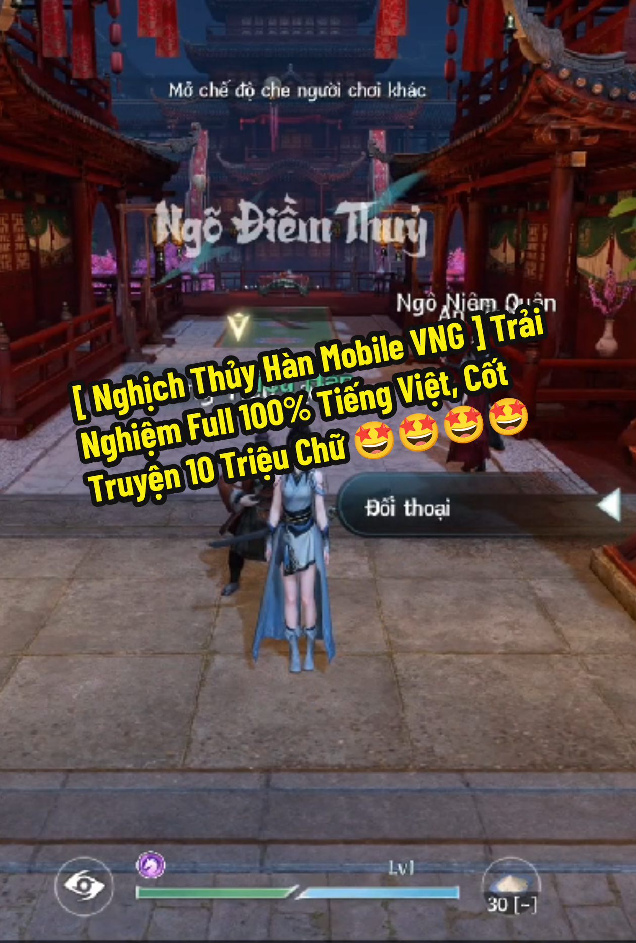 Nghịch Thủy Hàn VNG Full 100% Tiếng Việt Lên Tới 10 Triệu Chữ Gấp Đôi So Với Các Tựa Game Thế Giới Mở Hiện Tại. #nghichthuyhanmobile #swordofjustice #motgame #newgame #gamingtiktok 