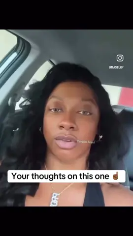 Your thoughts on this one ☝🏾 