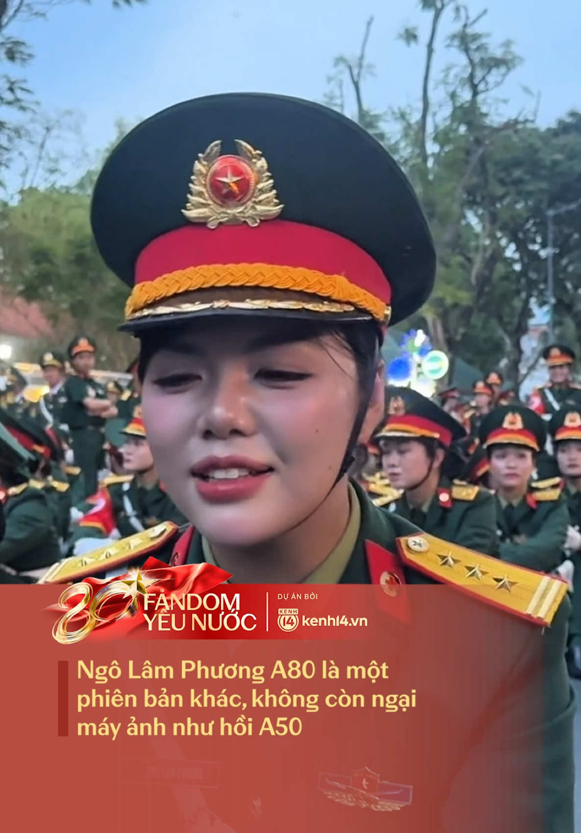 Nhiệm vụ A80 lần này “bộ đội chân dài” Ngô Lâm Phương đã thoải mái và tự tin tương tác với camera hơn #TuhaoVietNam #FandomYeuNuoc #ProudVietnam #hoabinhdeplam #amm  Video: Quân