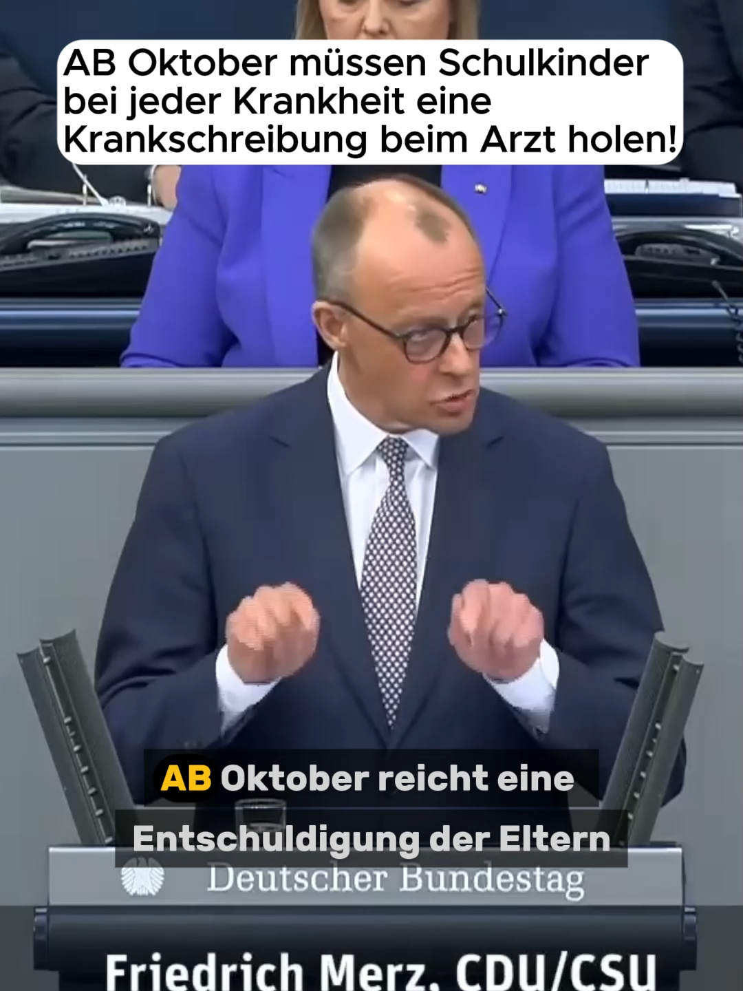 Merz kündigt Attest pflicht fürs fehlen in der Schule an!! #fyyyyyyyyyyyyyyyy #friedrichmerz #politik #cducsu #schule #kartenzahlung #fyp #foryoupage❤️❤️ #politics #fouryou #cdu #kontrovers #tiktoker #krankschreibung Satirischer Beitrag, keine realen Aussagen