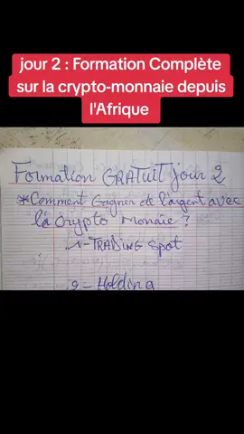 jour 2 : Formation Complète sur la crypto-monnaie depuis l'Afrique en 2025  investir en crypto trading business achat-vente  #CryptoDébutant #24HCrypto #binance #FormationCrypto #CryptoAfrique 
