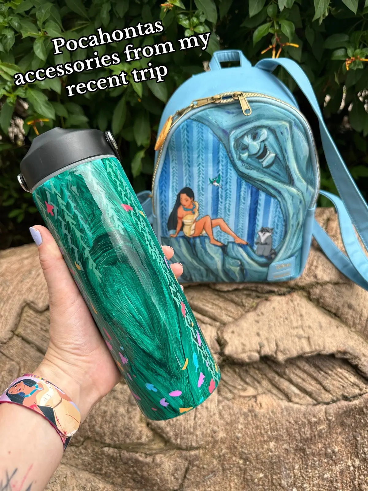 I need more Pocahontas merch…until then I’ll keep making my own  🧭🦝🌿 What do I need to add for next time? #disneyworld #disneybound #disneyprincess #accessories #animalkingdom 
