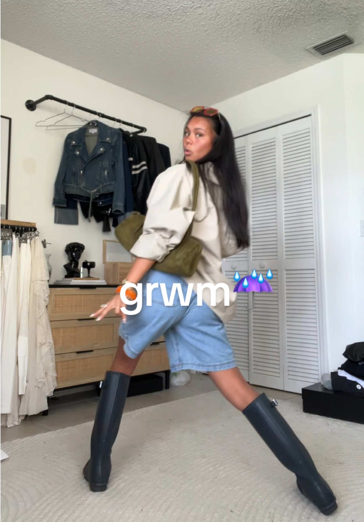 #grwm ☔️☔️☔️ @DART @ZARA @Hunter Boots UK @JW PEI 