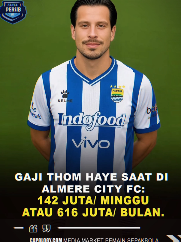 dari 616juta perbulan 🔝 750juta perbulan di PERSIB😲#thomhaye#gaji#almerecity#persib#fyp 
