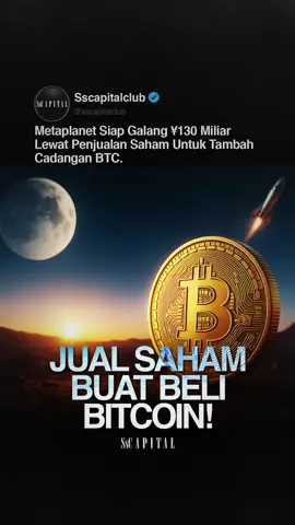 Metaplanet menyetujui penerbitan hingga 555 juta saham baru dalam penawaran internasional senilai sekitar ¥130 miliar sebagai bagian dari strateginya memperkuat cadangan Bitcoin korporat. Instagram : sscapitalclub  #sscapitalclub #bitcoin #cryptocurrency 
