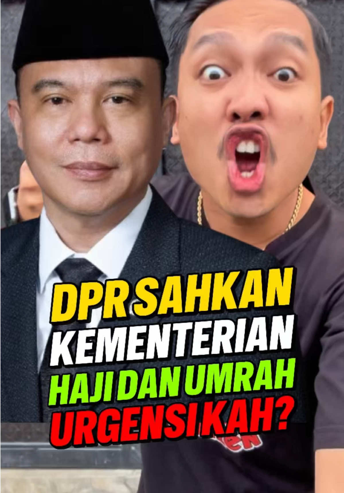 DPR RI Sahkan Kementerian Haji dan Umrah, Urgen Kah? Sumber Informasi Berita : Kompas.com @Kompas.com #haji #umrah #dpr #kementrian 