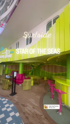Surfside is the perfect spot for families to feel like summer! #Staroftheseas #cruisetok #familyvacation  @Royal Caribbean 