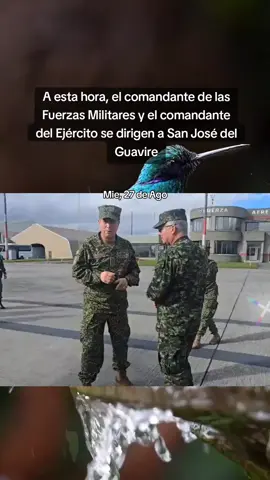 para atender de primera mano el secuestro de los soldados.