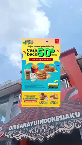 Hallloo Mcd'ers GOPAY PAY DAY is BACK... Casback 50% jangan sampai lepass  gess Cuman di tangal 28 & 29 lohhh.. #gopay #gopaypayday #mcdonalds #promogopay #fyp 