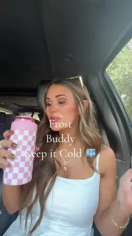 The ultimate sidekick 🧊 Frost Buddy keeps your drink cold all day — perfect for on the go, car rides, errands, or just running around! Once you try it, you won’t leave the house without it 🙌✨ #FrostBuddy #ColdOnTheGo #StayCool #EverydayEssential #DrinkwareYouNeed