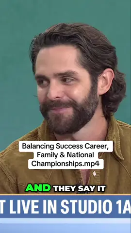 Balancing success isn’t easy, but Thomas Rhett shows it’s possible 💯 From a thriving career to being a devoted family man — and even celebrating national championships 🏆 — he proves that passion and balance go hand in hand. #ThomasRhett #CountryMusic #interview #music