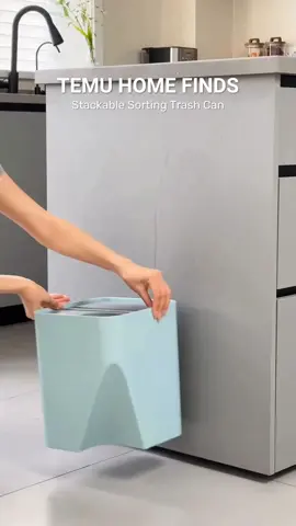 These stackable bins keep recyclables and waste organized without taking up extra space. Sleek, smart, and space-saving—your kitchen just got an upgrade. ♻️✨ 🔍 Find it at https://temu.to/m/g92esw5rbfr or with this code fdc7473. #Temu #TemuFinds #HomeOrganization