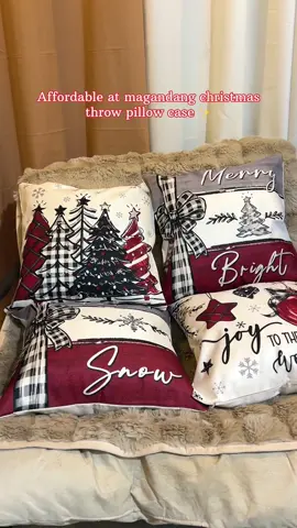 Pasko naaaa, check this christmas throw pillow case, super ganda ng quality, worth it talaga ✨ #throwpillowcase #pillowcase #throwpillowcover #christmasthrowpillowcase 