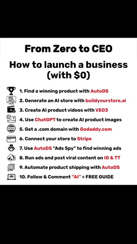 Follow and Comment “Ai” for a guide ⬇️📈 #dropshipping #ecommerce #aidropshipping #entrepreneur #sidehustle 