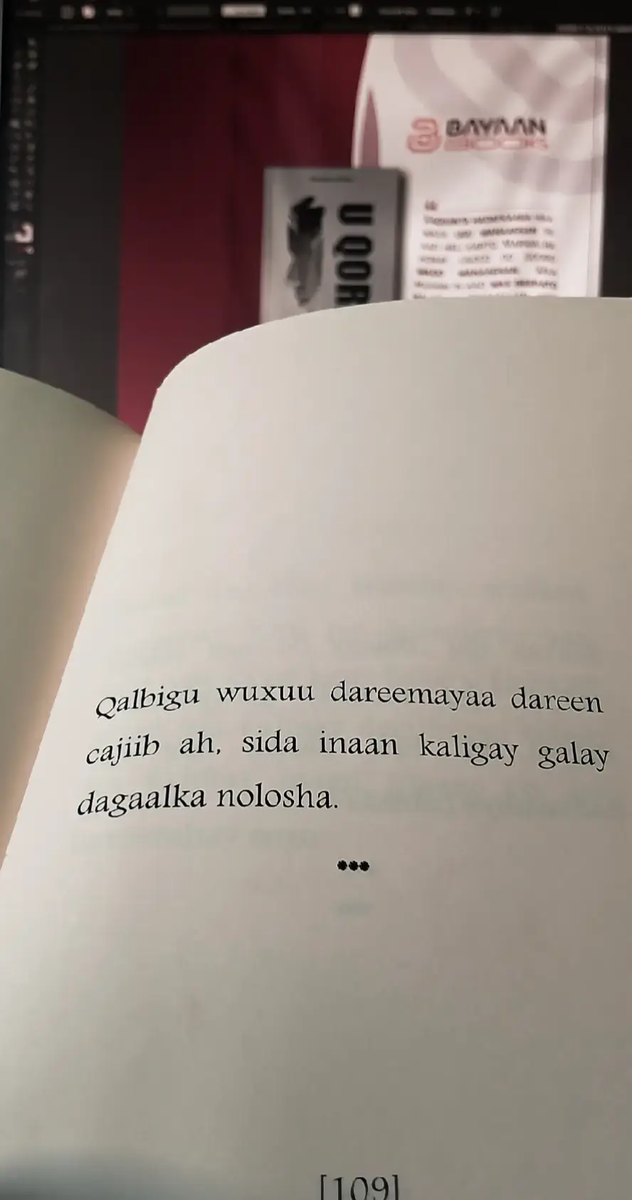 Qalnigu waxa uu dareemaya daren cajiib ah sida in aan kaligey galay dagaalka nolosha @Muhammed Bin Farah  #jacayl #BuugCusub #uqoriyada #foryoupage❤️❤️ #maahirbooks 