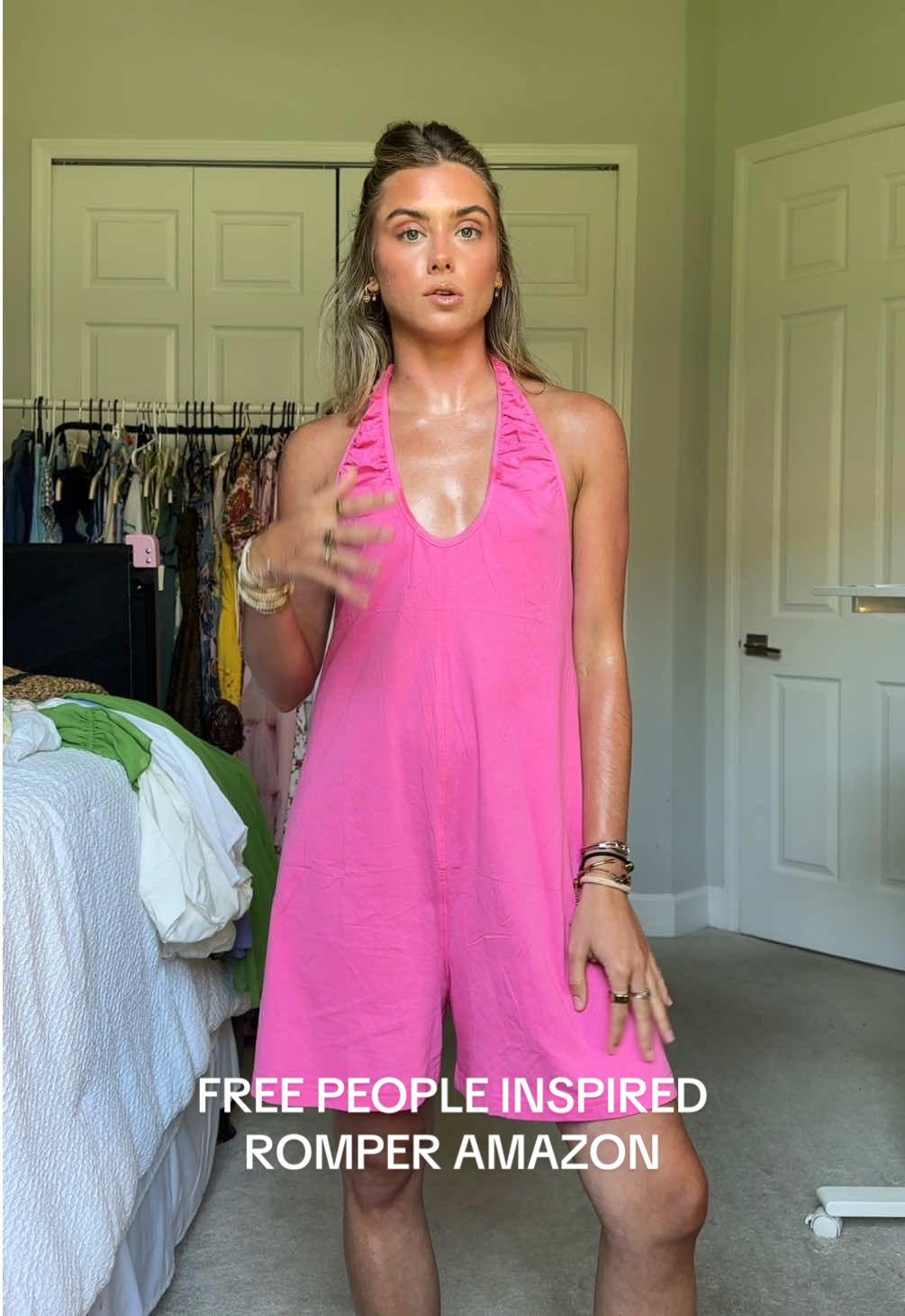 this is comfy if I’ve ever felt it I’m obsessed with the oversized look but it’s still flattering this romper jumpsuit is a favorite of mine cute as loungewear but also a beach coverup too 😌👏 I’m 5’4 size 25 waist. I have this and my other free people look for less favorites 🔗 in my LTK.  #amazonclothinghaul #freepeopleinspired #amazonfashion #founditonamazon #founditonamazonfashion amazon haul, amazon clothing haul, affordable fashion, clothing haul, spring clothing haul, summer clothing haul, amazon fashion, amazon finds, amazon fashion 2025. @Amazon Fashion 