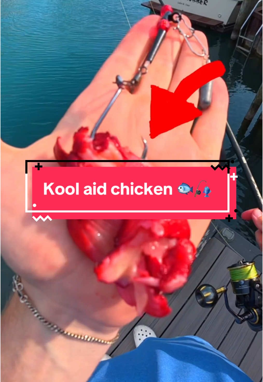 I Fished with Kool Aid 🐟🎣 #fishing #capcut #fishingvideos 