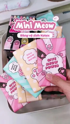 BVS có cần cute quá hem dạ 🍓🍓 #Kotex #minimeow #rungdau #kinhnguyettuoidaythi #antamvuisam