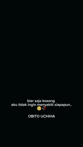 OBITO UCHIHA : Jangan membahas luka di depanku, itu hanya akan membuatku tertawa.. #obito #rin #obitostory #obito_uchiha #fypage 