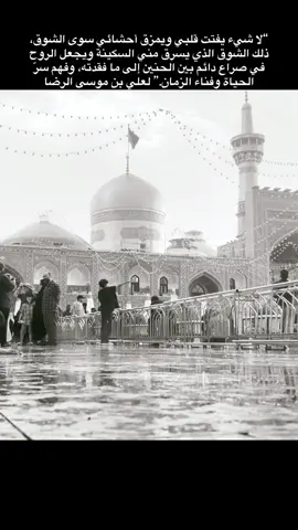 لا شيء يفتت قلبي ويمزق أحشائي سوى الشوق، ذلك الشوق الذي يسرق مني السكينة ويجعل الروح في صراع دائم بين الحنين إلى ما فقدته، وفهم سرّ الحياة وفناء الزمان.” لعلي بن موسى الرضا. #فاضل_عواد_السماوي #موكب_الاحزان #انين_الليل 