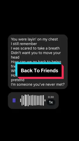 Back to friends #backtofriends #lyrics #coversong 