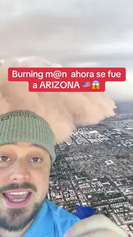 Dust storm blankets everything in its path as it rolls through the Phoenix, Arizona, area. #thiagonoti #news #burningman #arizona #duststorm 