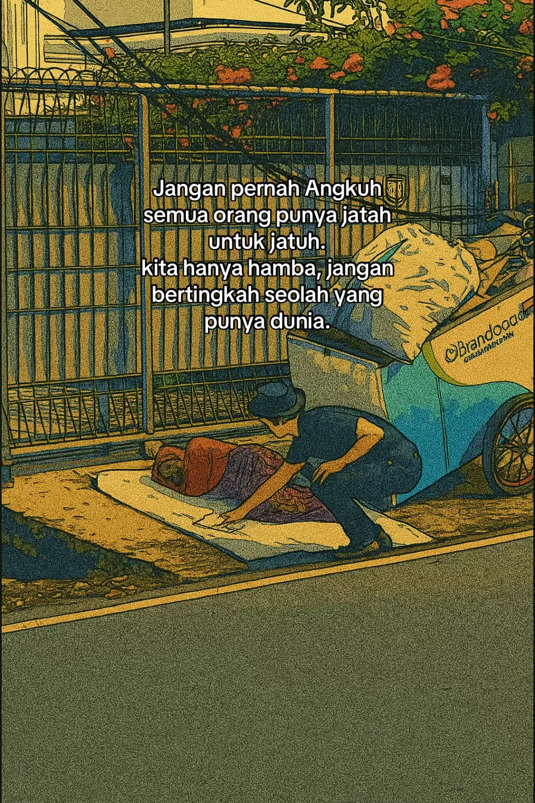 Semua punya jatah untuk jatuh, Jangan bertingkah seolah dunia ini punyamu#4u #fyp #sad 