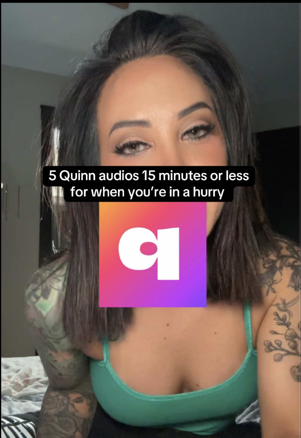 5 Quinn audios that are 15 minutes or less (for when you’re in a hurry) 🙂‍↔️ #spicyaudio #quinn #tryquinn 