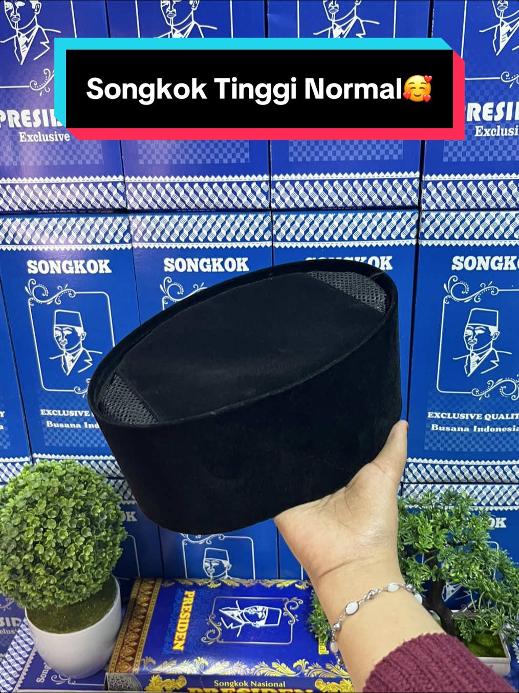 songkok tinggi normal🥰 #rekomendasipeci #songkokpresiden #songkokhitamnasional #fyp #pecinasional 