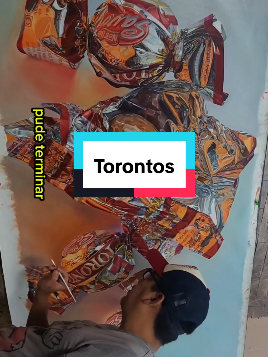 acompáñame en el proceso de estos torontos de gran formato, todo un reto personal pero al final la satisfacción de una hermosa pintura... #nestle #torontos #hiperrealismo #arte #pintura @Nestlé 