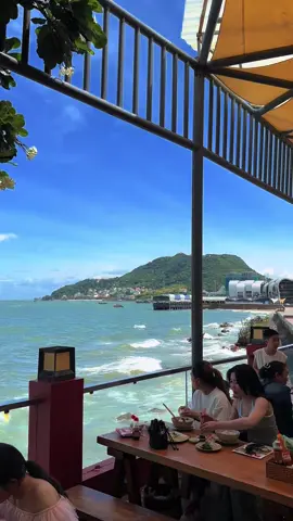 Quán hủ tiếu mực view đẹp nhất Vũng Tàu 😂 #canhdep ; #biendep  #hutieumuc ; #vungtau 