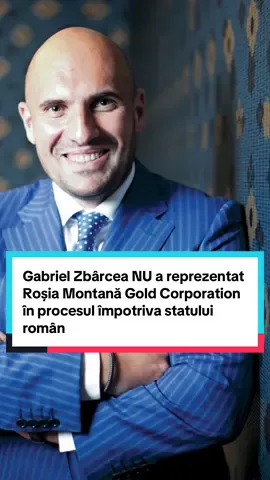 Gabriel Zbârcea NU a reprezentat Roșia Montană Gold Corporation în procesul împotriva statului român #romania #news #rosiamontana #stirilezilei #gandul 