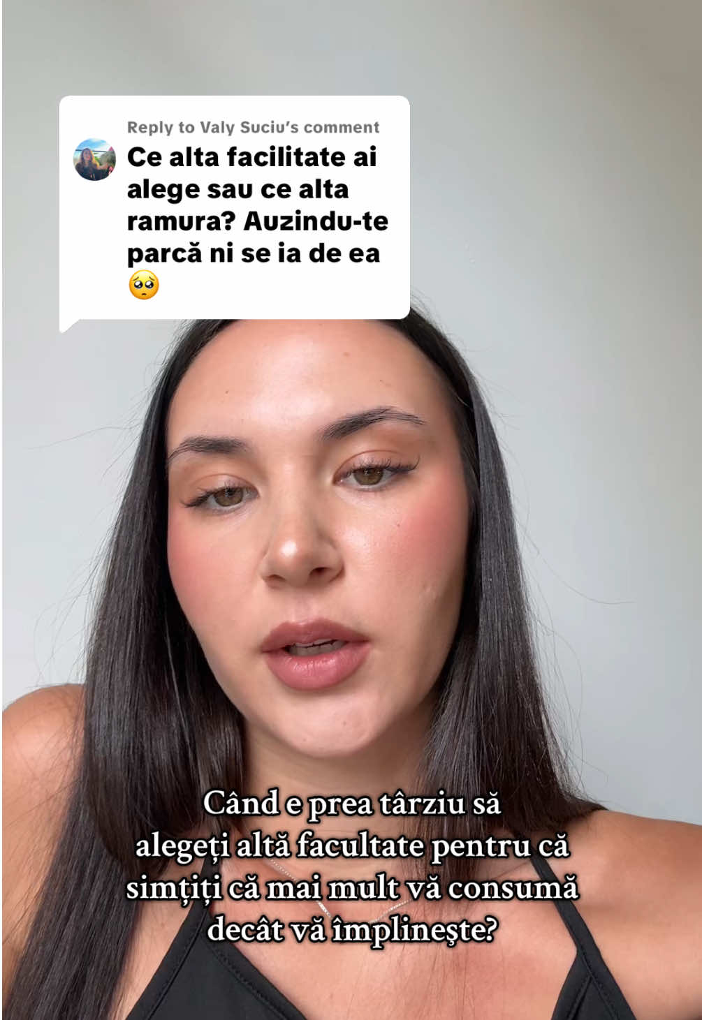 Replying to @Valy Suciu  Eu cred ca nu este niciodata prea tarziu, dar voi ce parere aveți? ❤️ #facultate #myfuture #student #realtalk #fyp 